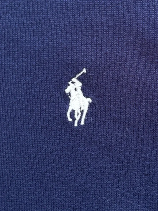 Polo Golf Ralph Lauren Sweater Vest Mens XL Blue Knit 100% Cotton V Neck Preppy - Picture 3 of 12